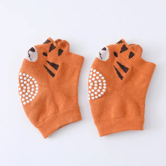 Cotton Baby Knee Pads – Anti-Slip Crawling Protection (0–3 Years)