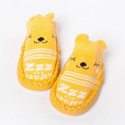 Baby Non-Slip Indoor Socks Slippers with Rubber Soles