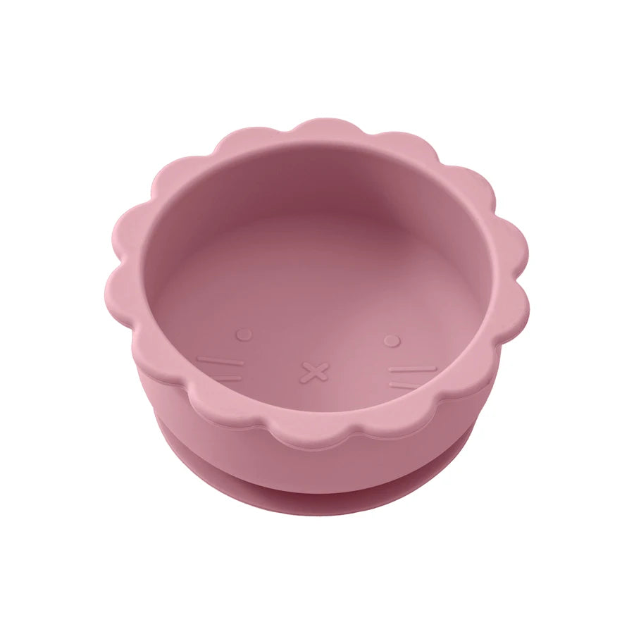 Baby Silicone Lion Bowl – Suction Baby Meal Tray