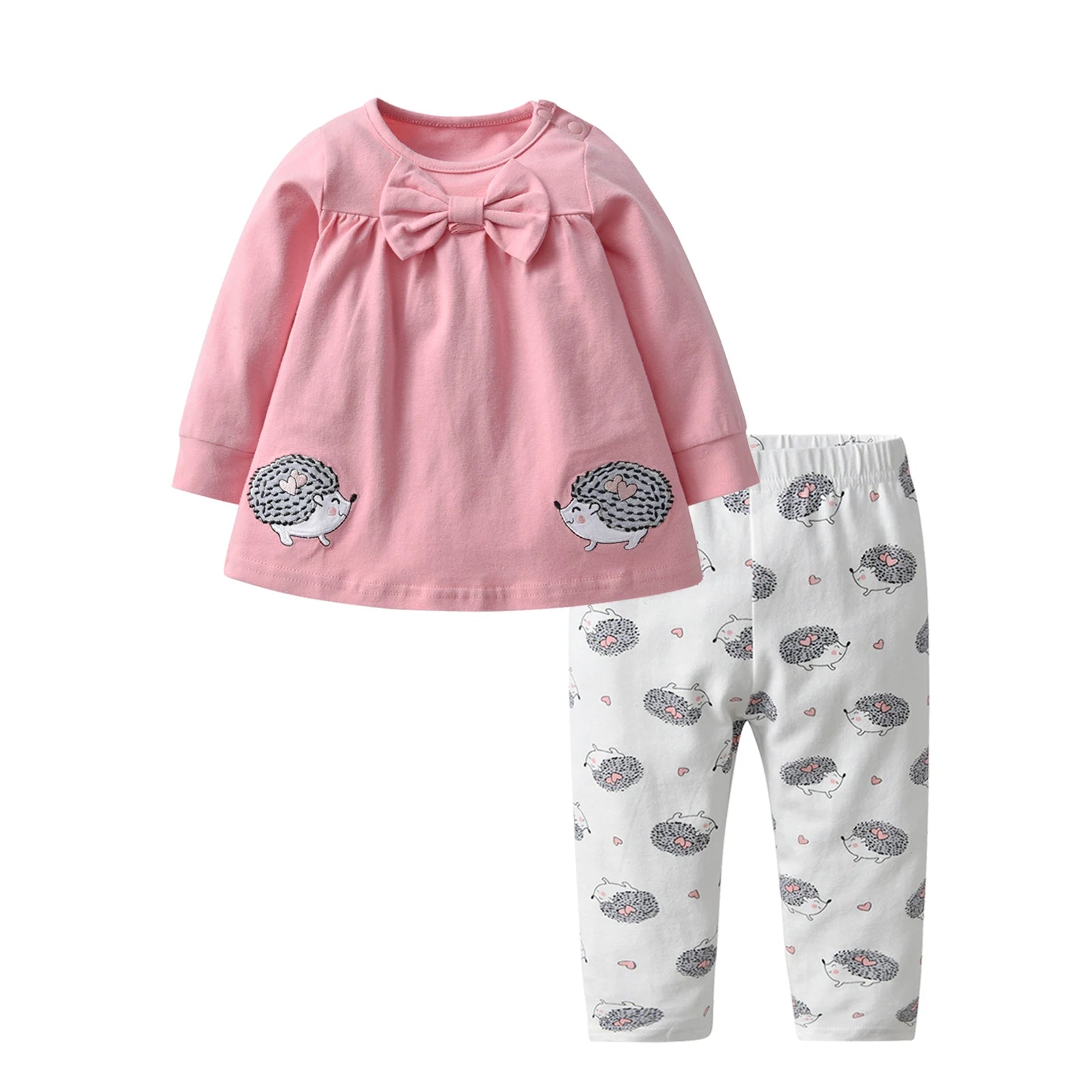 Casual Toddler Kids Baby Girl 2PCS Clothes Set for 1 2 3 4 T Spring Autumn Bee Printed Long Sleeve Top and Pants Outfit for Girl