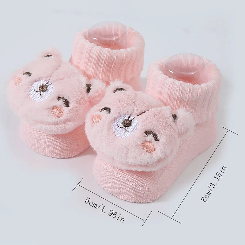 Cartoon Animal Cotton Baby Socks – Soft & Breathable Newborn Socks