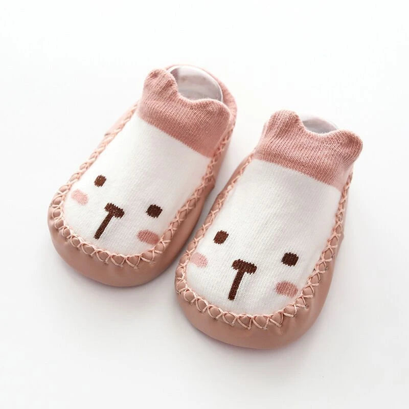 Baby Non-Slip Indoor Socks Slippers with Rubber Soles