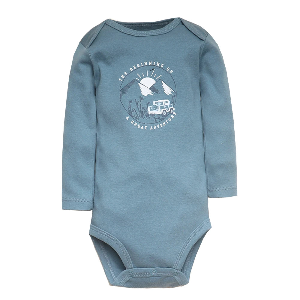 5-Pack Baby Bodysuits – 100% Cotton Newborn & Toddler Jumpsuits