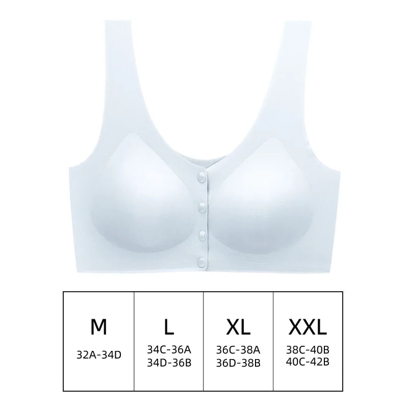 Maternity Nursing Bra for Pregnancy – Front Open, Removable Pads, Breathable 3D Seamless Design