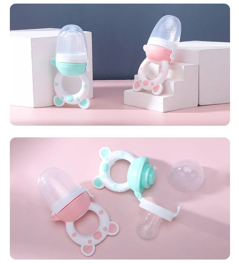 Silicone Baby Food Feeder & Juice Pacifier Cup