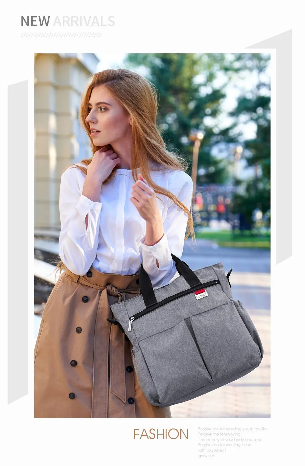 Fashion Baby Diaper Tote Bag Multifunctional Mommy Nappy Changing Bags Waterproof Mummy Stroller Bag