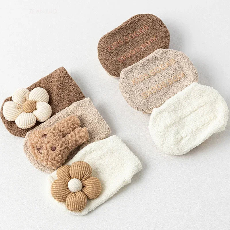 Cute Animal Baby Floor Socks – Warm & Non-Slip