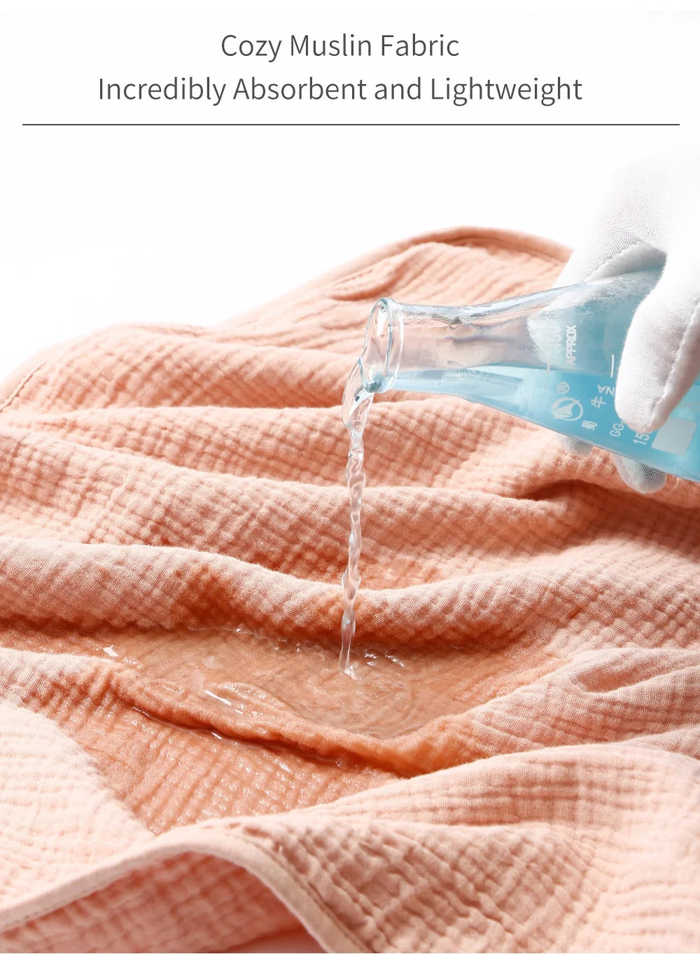 Muslin Baby Hooded Poncho Towel Children's Hooded Bath Towel Soft Kids Beach Bathing Stuff Infant Washcloth