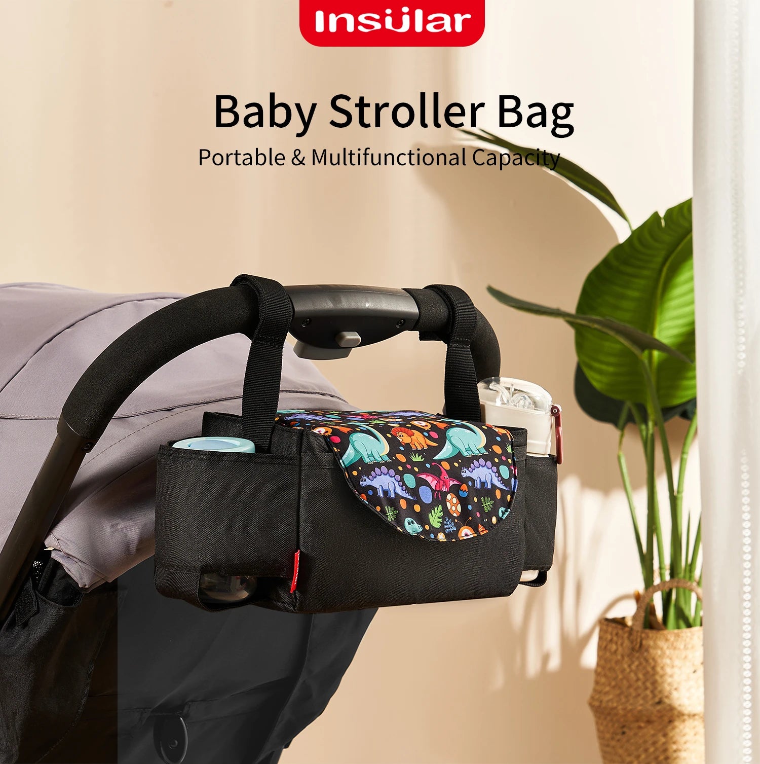 Insular Diaper Bag Baby Milk Bottle Insulation Bags Mummy Storage Bag For Baby Stuff Collection Stroller Accessories Baby Care