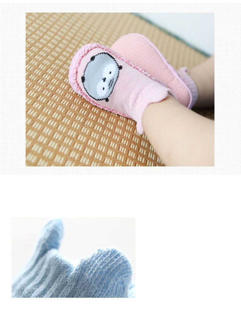Baby Non-Slip Indoor Socks Slippers with Rubber Soles