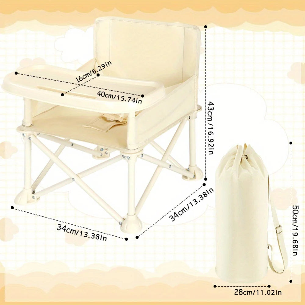 Adjustable Baby High Chair with Footrest & Cushion