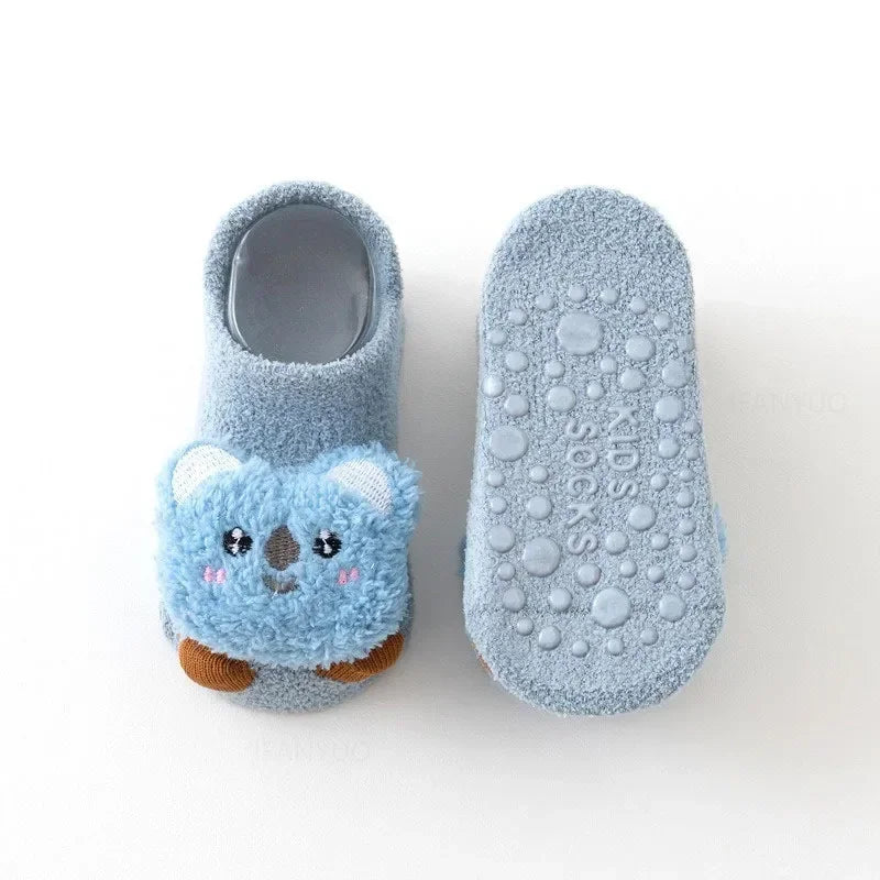 Cute Animal Baby Floor Socks – Warm & Non-Slip