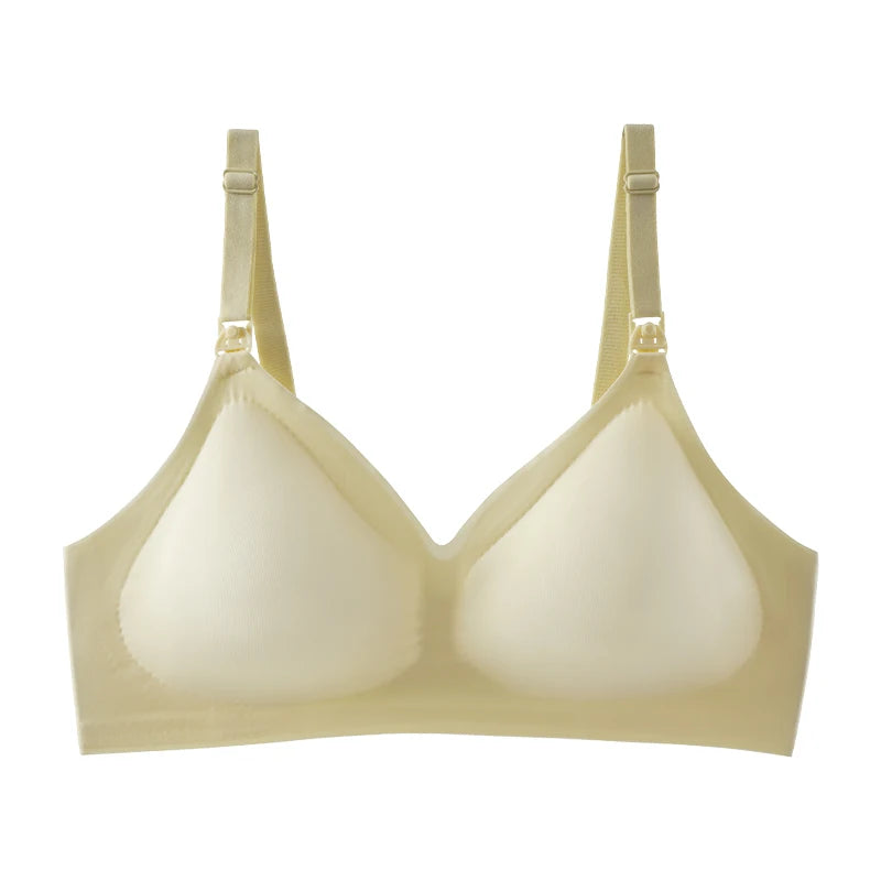 Leopard Print Maternity Nursing Bra – Wireless & Supportive