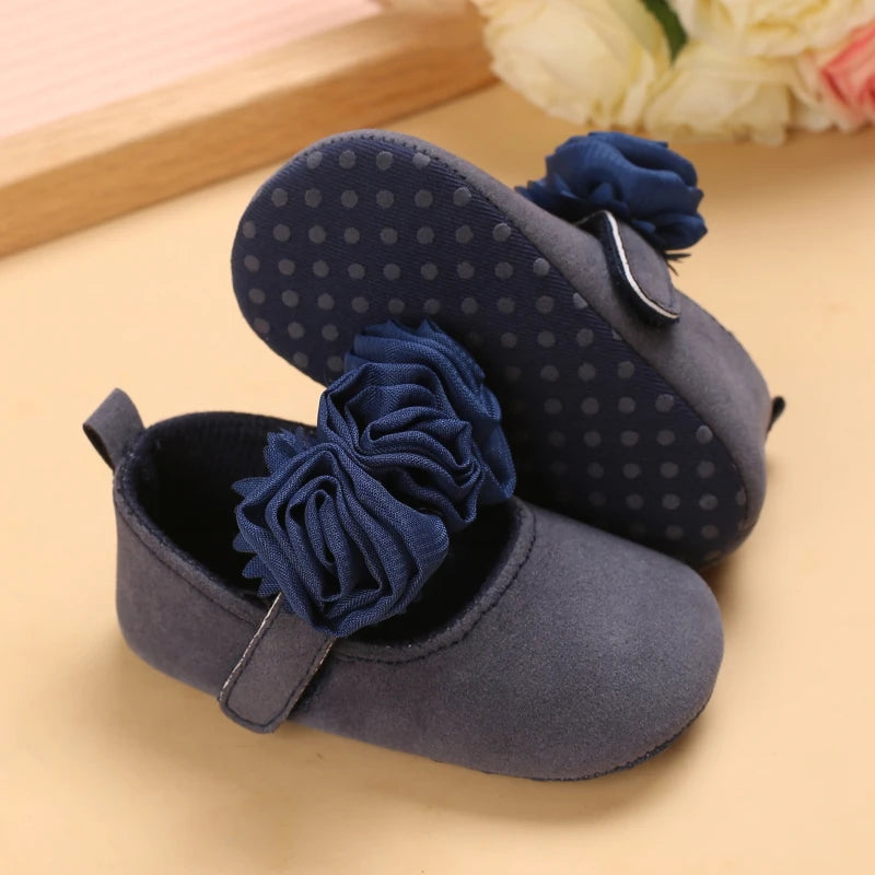 White Lace Princess Baby Shoes – Soft Sole First Walkers