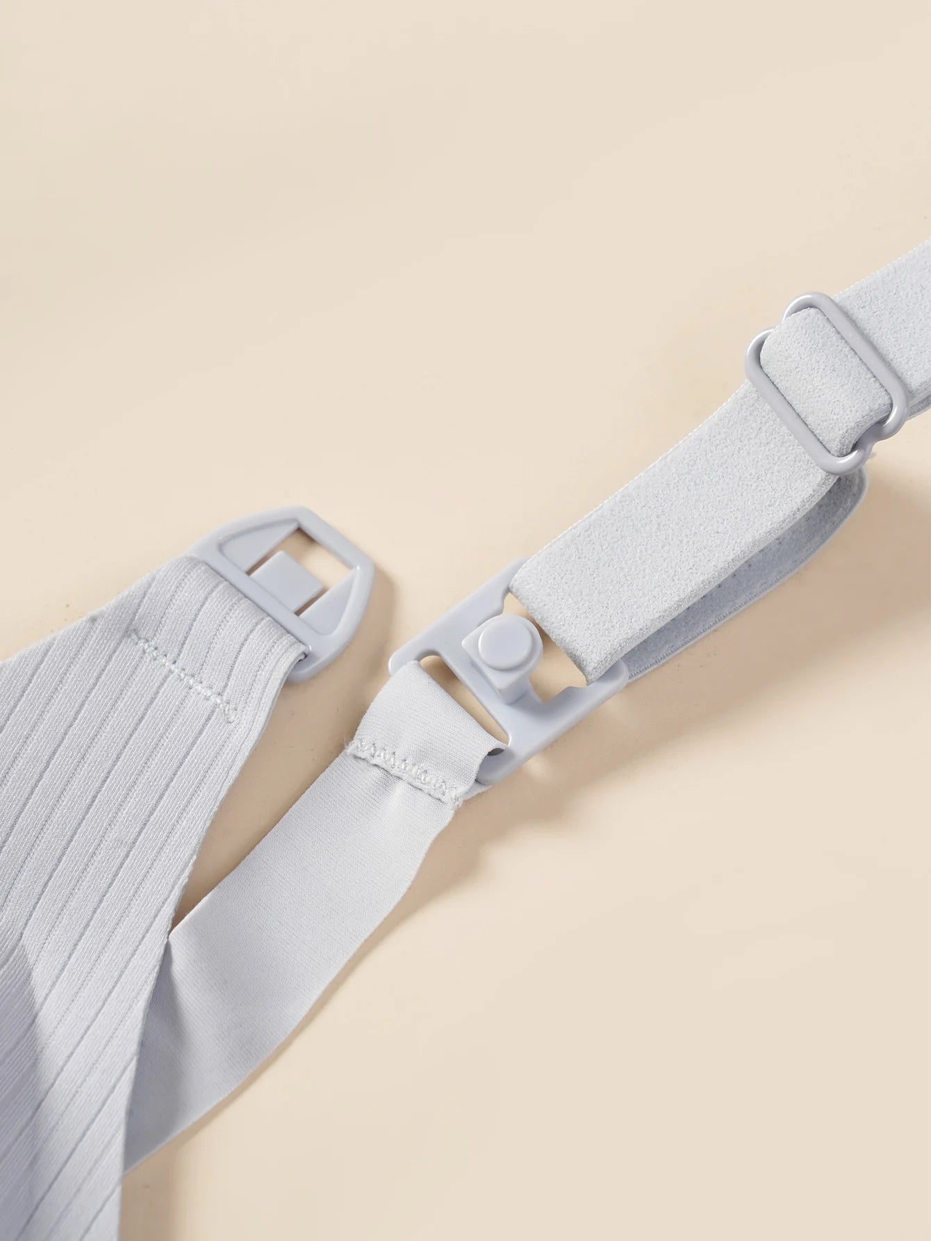 New Women'S Maternity Bra With Front Opening Solid Color Seamless Comfort Stripes V-Neck Jelly Style Nursing Bra