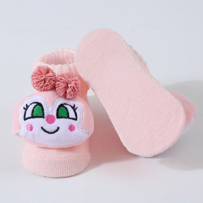 Cartoon Animal Cotton Baby Socks – Soft & Breathable Newborn Socks