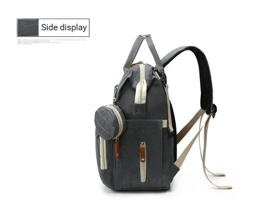 Baby diaper backpack toddler diaper backpack with diaper changing pad mom and dad travel large capacity backpack baby bag