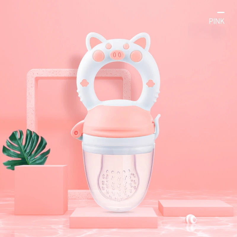 Silicone Baby Food Feeder & Juice Pacifier Cup