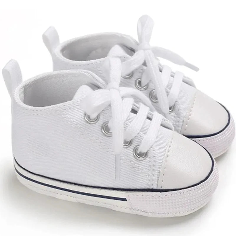 Canvas Baby Sneakers – Soft Sole First Walkers for Boys & Girls