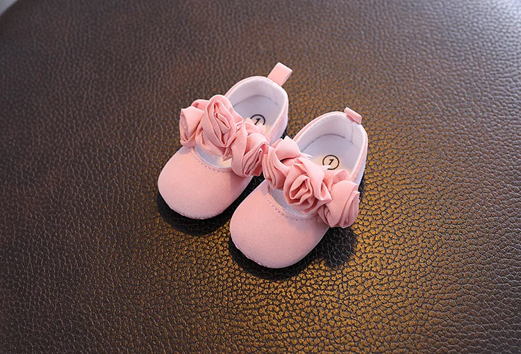 White Lace Princess Baby Shoes – Soft Sole First Walkers