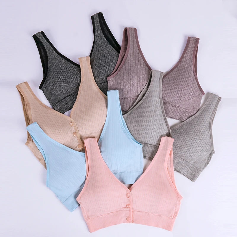 Seamless Maternity Nursing Bra – Soft 3D Support"