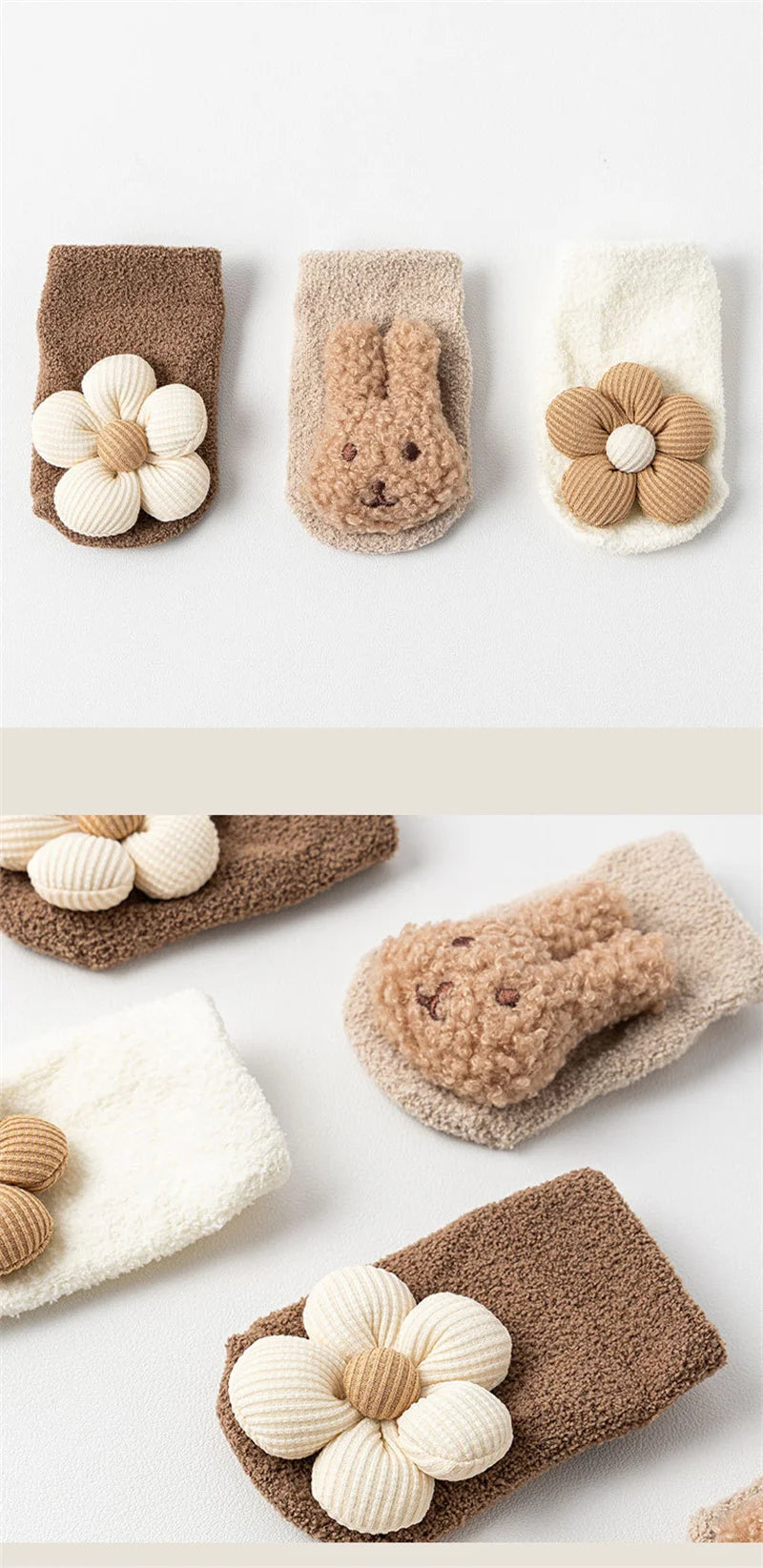 Cute Animal Baby Floor Socks – Warm & Non-Slip