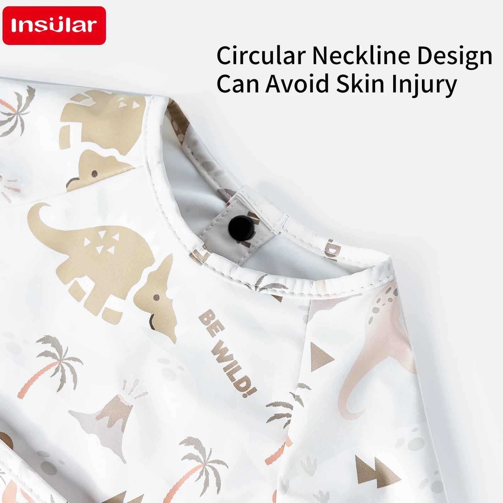 New Baby's Waterproof Long Sleeve Apron with Pocket Toddler Burp Cloth Boys Girls Anti-dirty Art Smock Baby Stuff Denmark bib