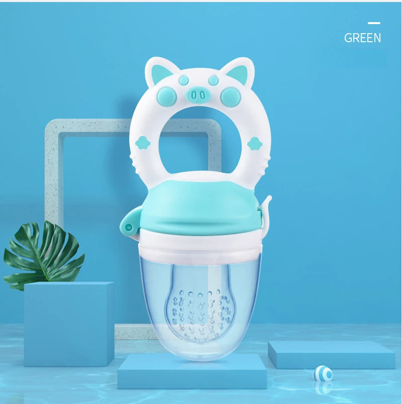 Silicone Baby Food Feeder & Juice Pacifier Cup