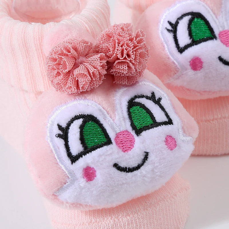 Cartoon Animal Cotton Baby Socks – Soft & Breathable Newborn Socks