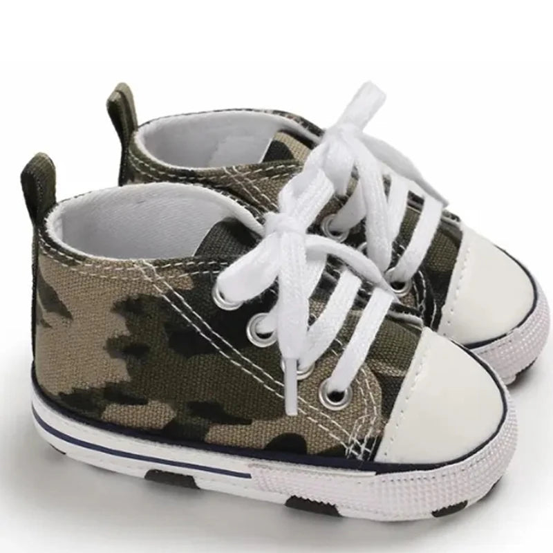 Canvas Baby Sneakers – Soft Sole First Walkers for Boys & Girls