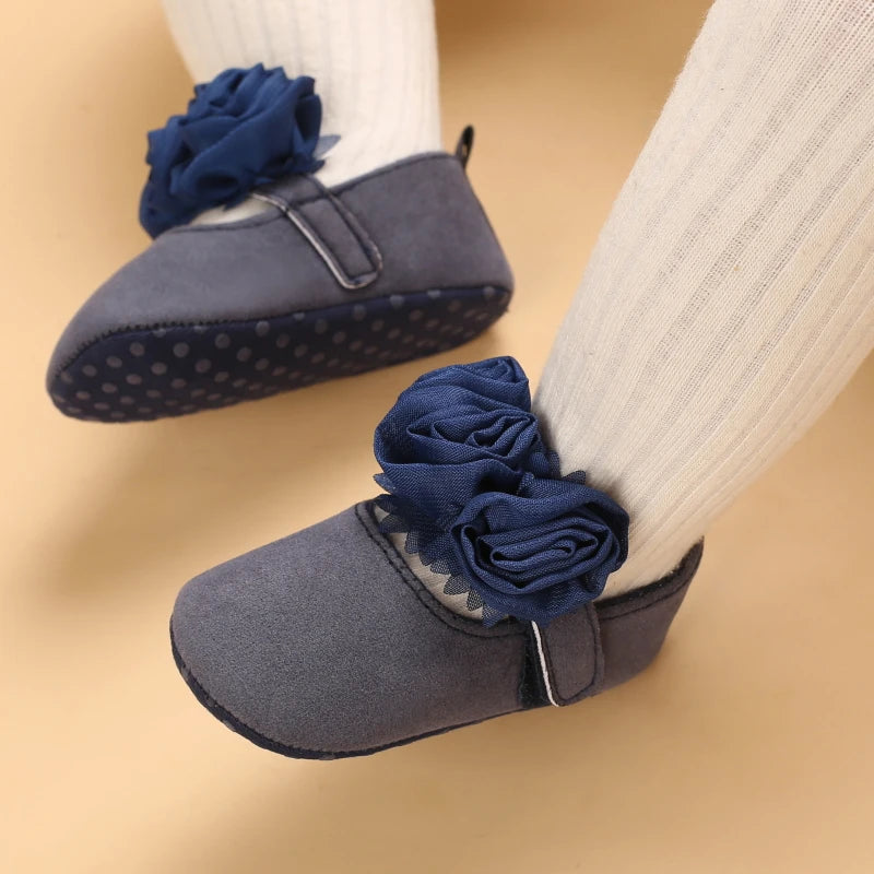 White Lace Princess Baby Shoes – Soft Sole First Walkers