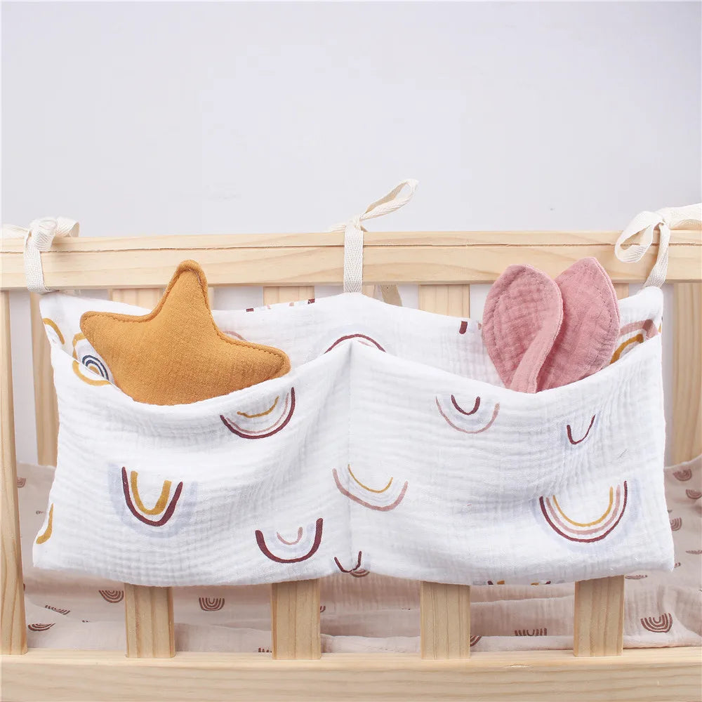 Baby Diaper Bag Multifunctional Crib Storage Bag