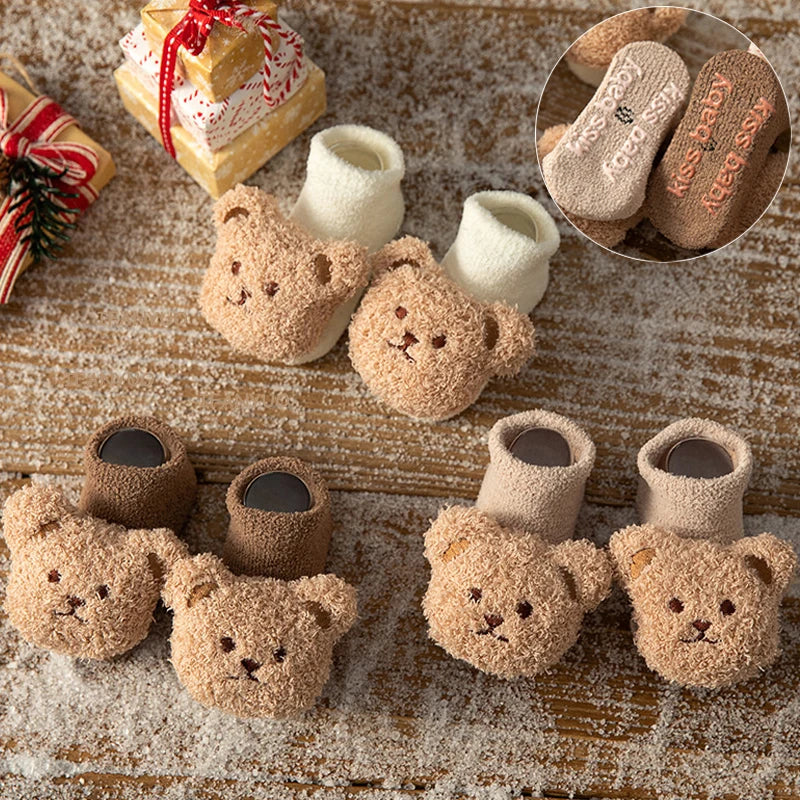Cute Animal Baby Floor Socks – Warm & Non-Slip