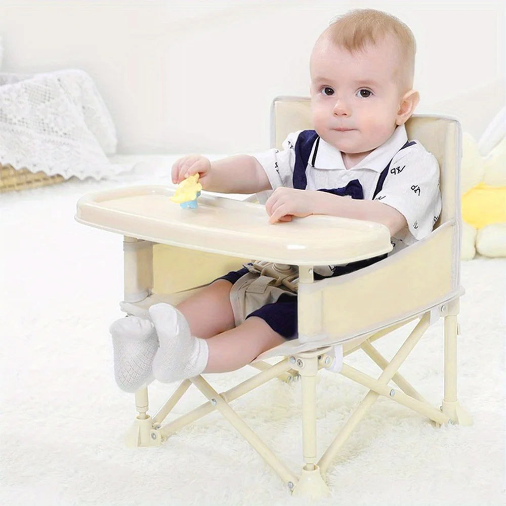 Adjustable Baby High Chair with Footrest & Cushion