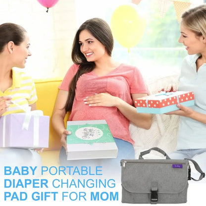 Portable Baby Changing Pad with Pockets
