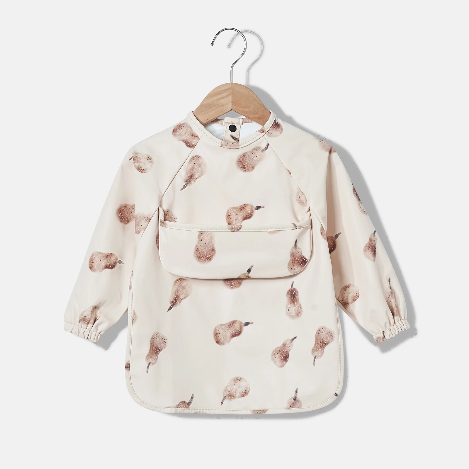 New Baby's Waterproof Long Sleeve Apron with Pocket Toddler Burp Cloth Boys Girls Anti-dirty Art Smock Baby Stuff Denmark bib
