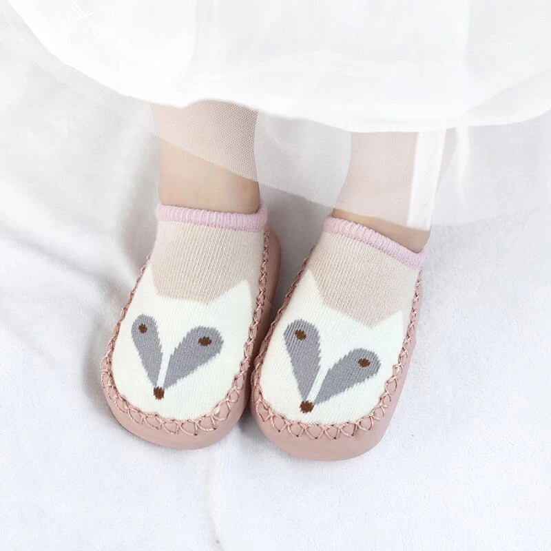 Baby Non-Slip Indoor Socks Slippers with Rubber Soles
