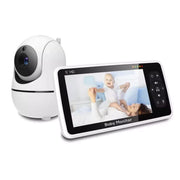 Crystal-Clear 1080P Baby Monitor – 7" Screen, 24hr Battery, 4X Zoom
