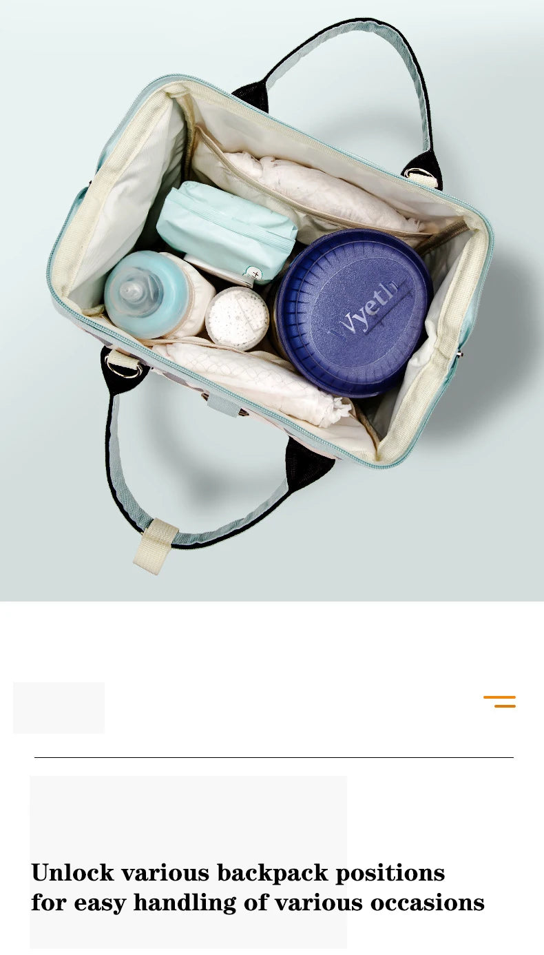 Fashion Small Mommy Bag One Shoulder Messenger Bag Multifunctional Mommy Handbag Storage Bag Mother Baby Storage Bag Women's Bag