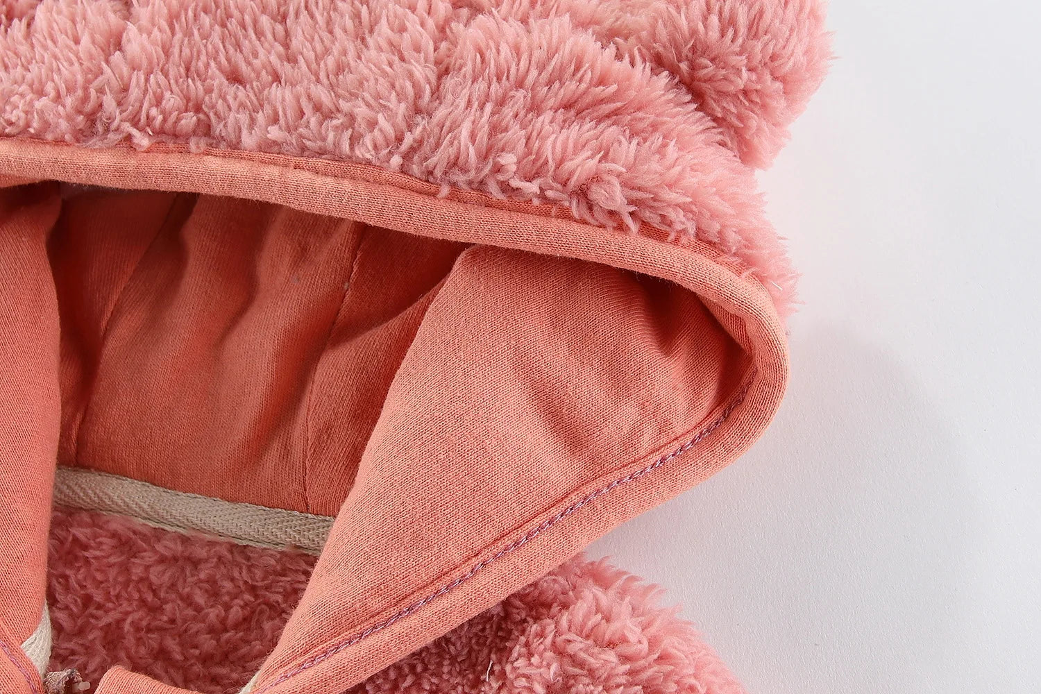 Spring and Autumn Children's Fleece Coat Baby Bear Ears Long Sleeve Warm Jacket 0-3 Years Old Child Clothing