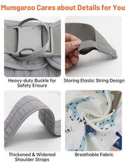 Baby Sling, Adjustable Baby Sling Carrier with Thick Shoulder Straps for Newborn, Infant, Toddler, 0-36 Months (Cartoon)