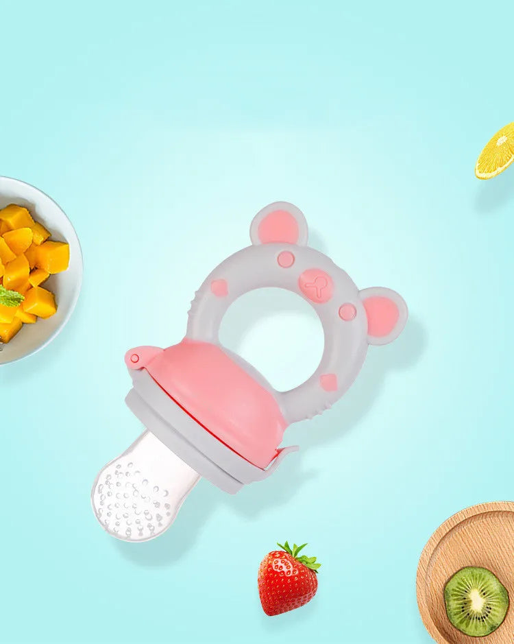 Silicone Baby Food Feeder & Juice Pacifier Cup
