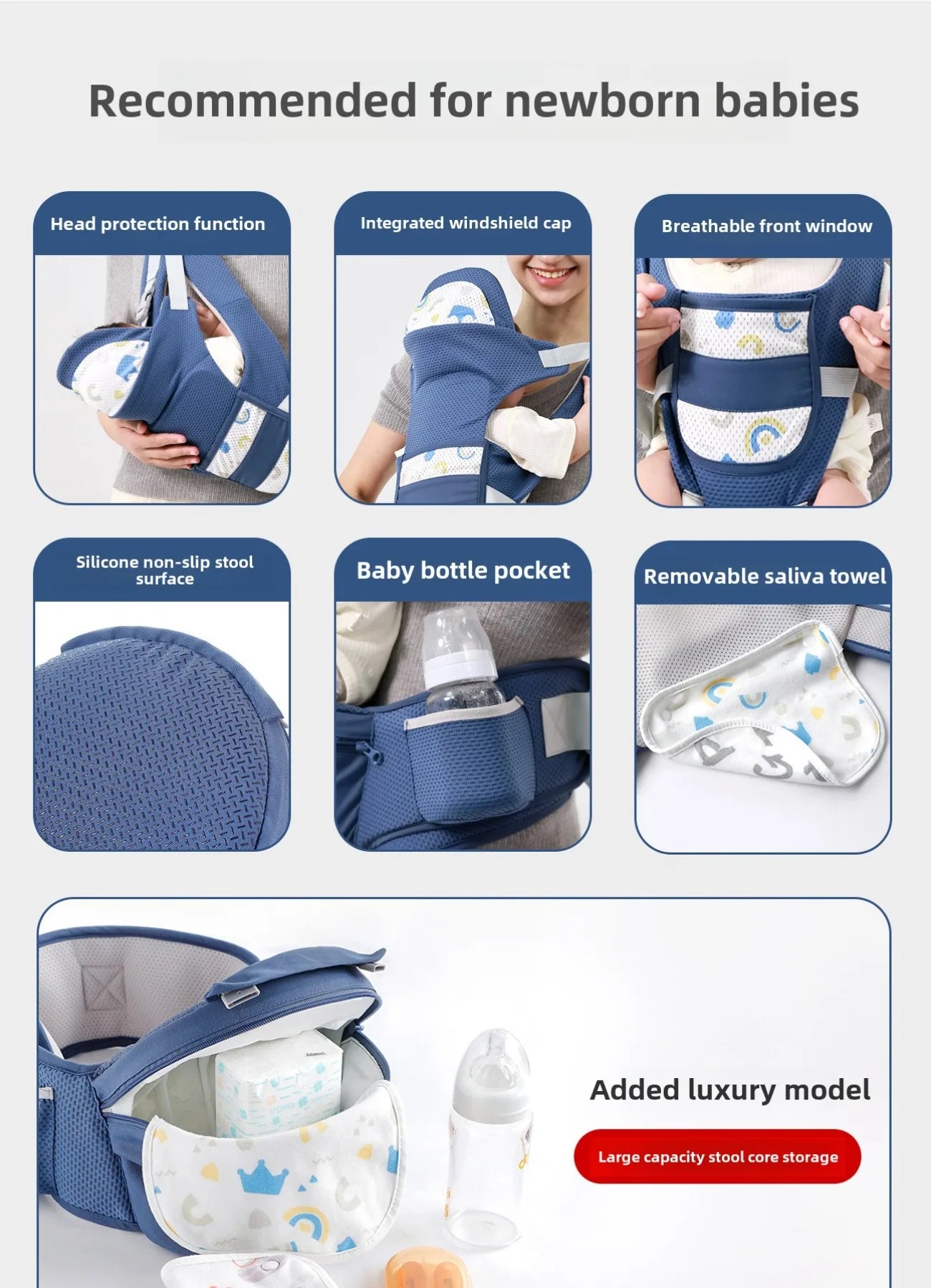 Newborn Baby Carrier Toddler Backpack