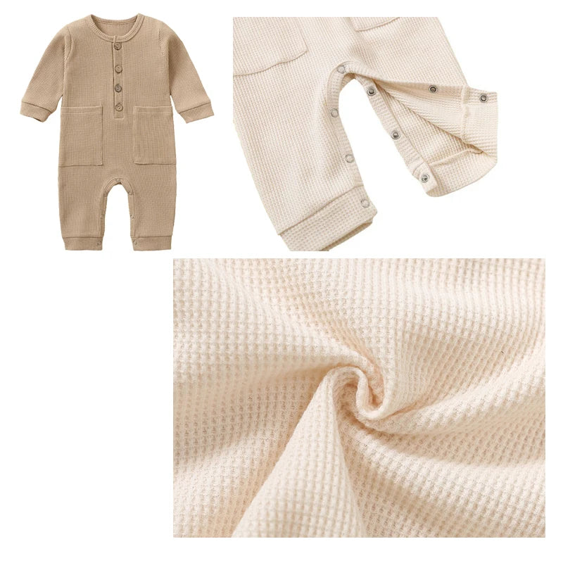 100% Cotton Jumpsuits Newborn Baby Rompers Sleepsuits INS Jumpers One-pieces Sleepers Autumn Spring Growings Roupa De Bebe Grows