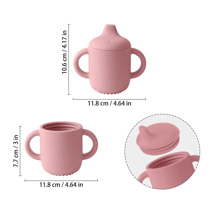 Baby Silicone Drinking Cup – Safe & Portable Feeding Cup