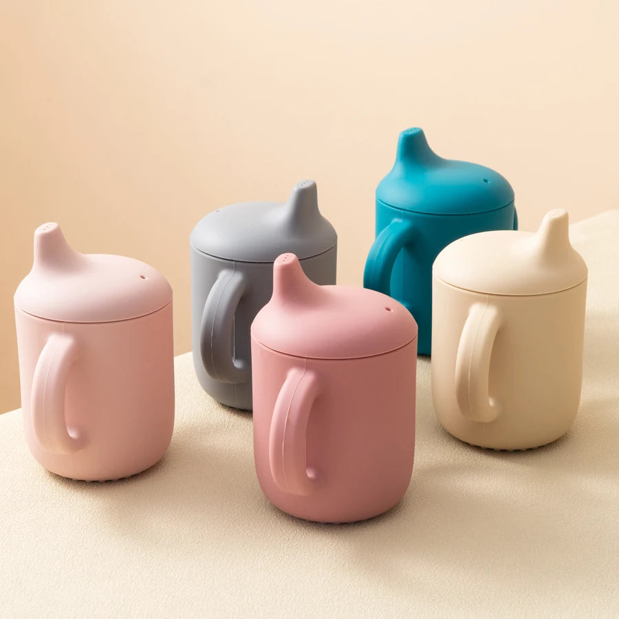 Baby Silicone Drinking Cup – Safe & Portable Feeding Cup