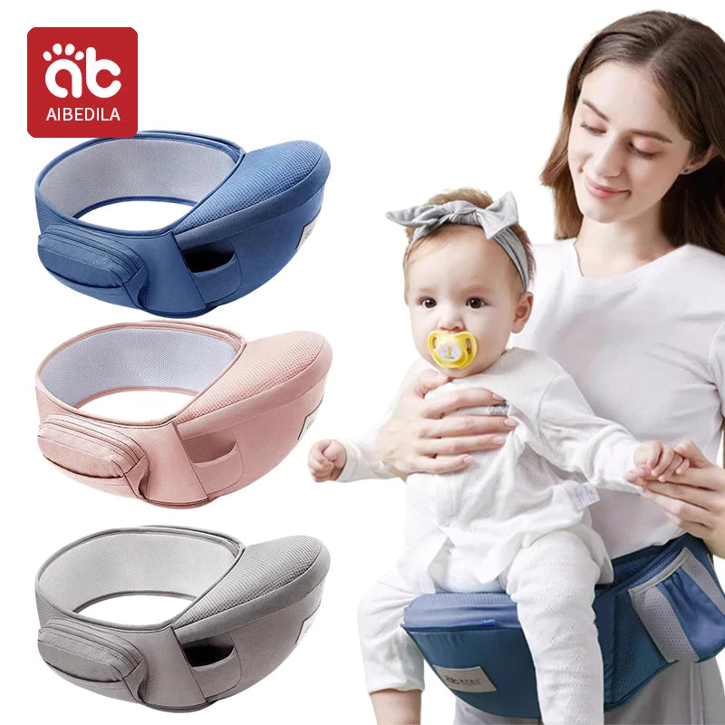 3-in-1 Baby Carrier Waist Stool with Hip Seat & Sling