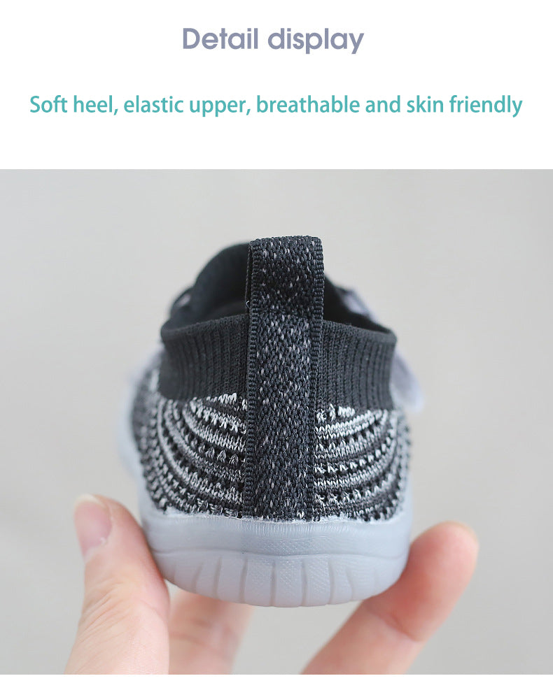 Children's Casual Sports Shoes Mesh Breathable Boy Girls Walking Shoes Soft Soles Anti-skid Baby Walking Shoes Baby Sports Shoes