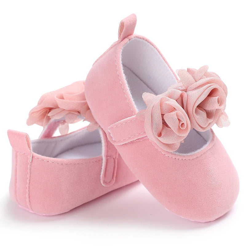 White Lace Princess Baby Shoes – Soft Sole First Walkers