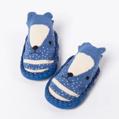 Baby Non-Slip Indoor Socks Slippers with Rubber Soles